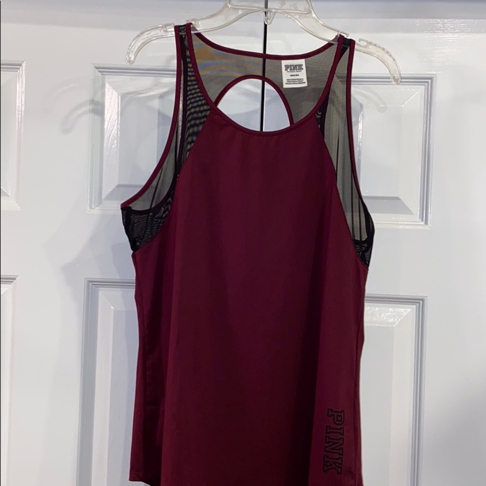 Maroon PINK Victoria’s Secret tank top